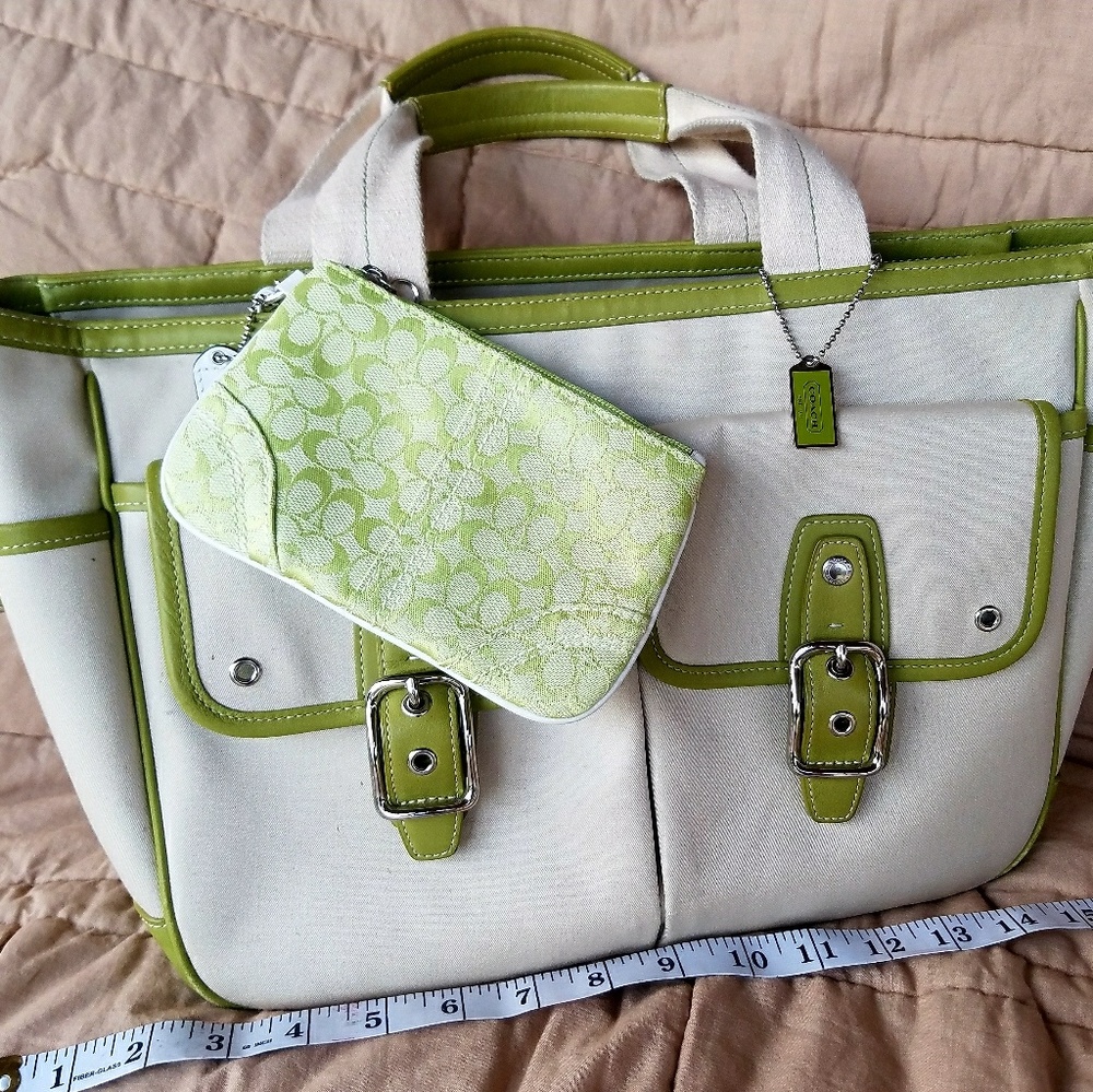 Coach bag with coin purse